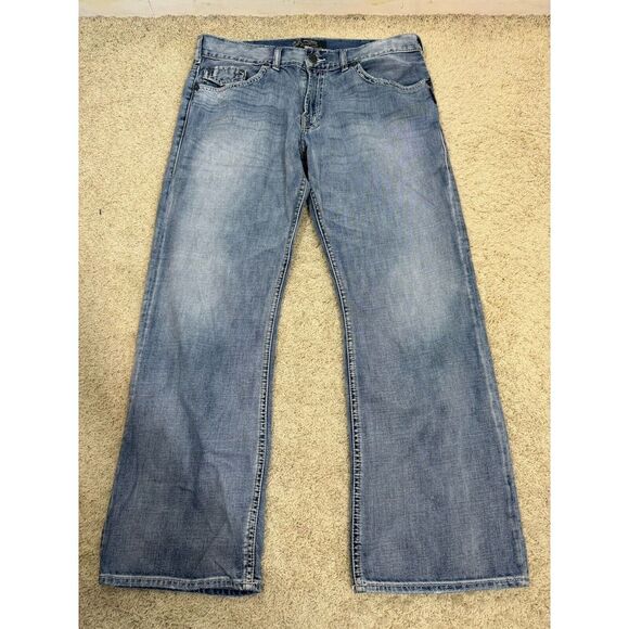 Silver Jeans Other - Silver Men's Jeans 38x32 Denim Zac Relaxed Fit Straight Leg Medium‎ Wash Pockets
